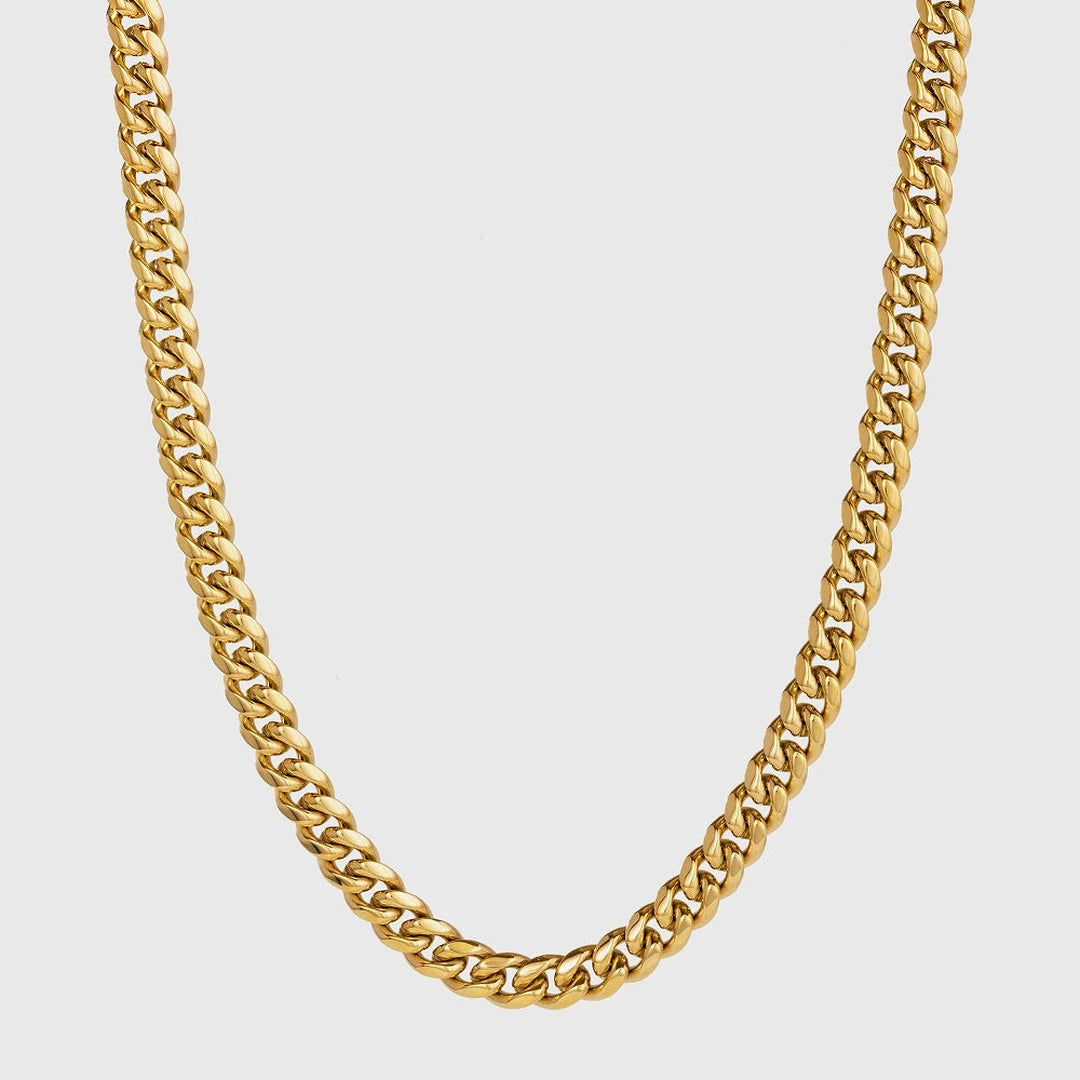 Matching 8mm Cuban link chain — included free