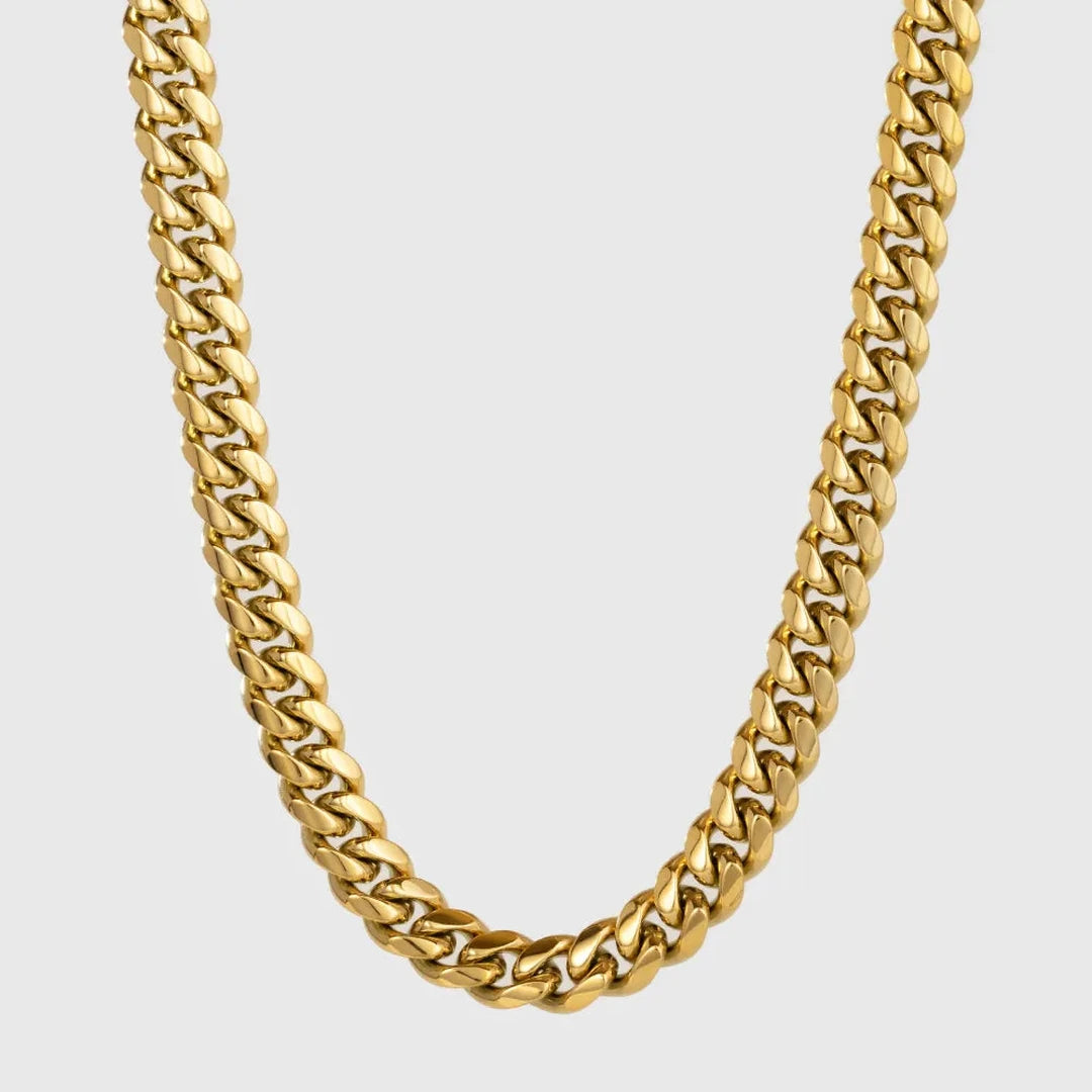 Matching 12mm Cuban link chain — included free